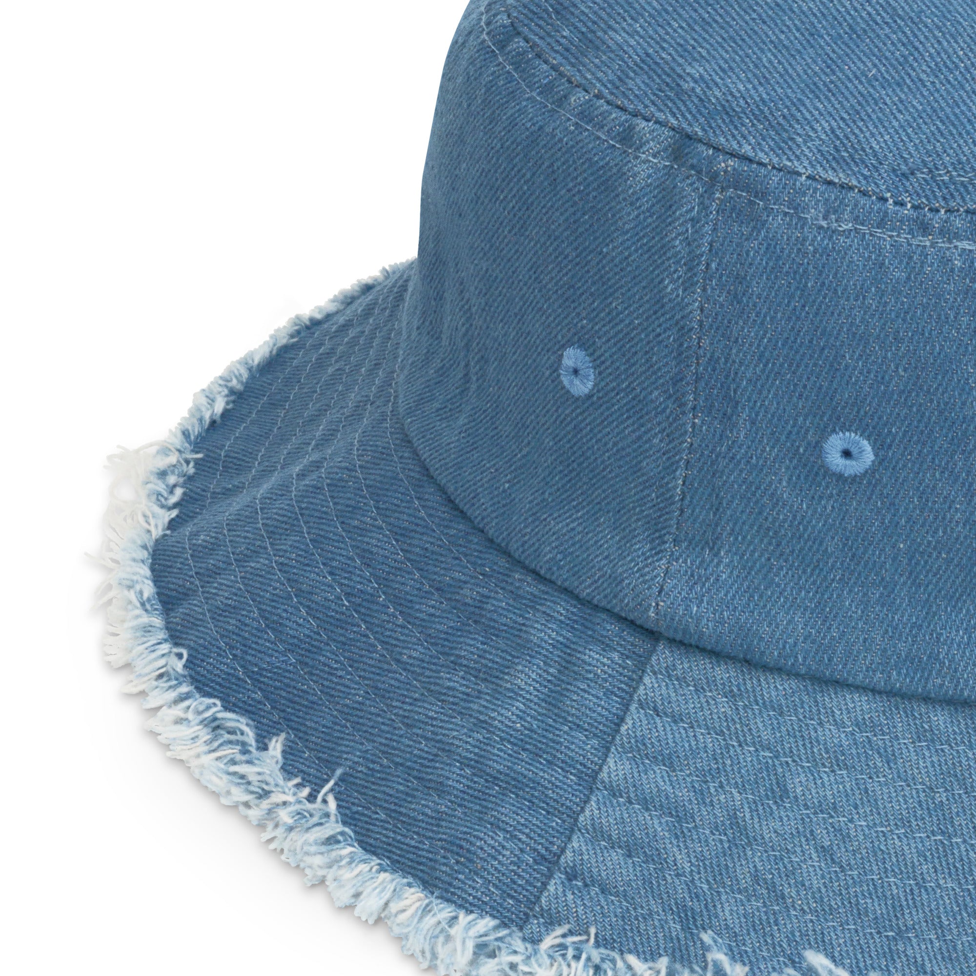 Mulberry Womens Denim Blue Logo-patch Denim Bucket Hat | ModeSens